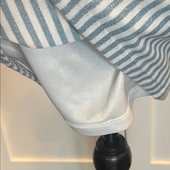 Princess Polly Blue and White Striped Dress Size 4 - Picture 9 of 10